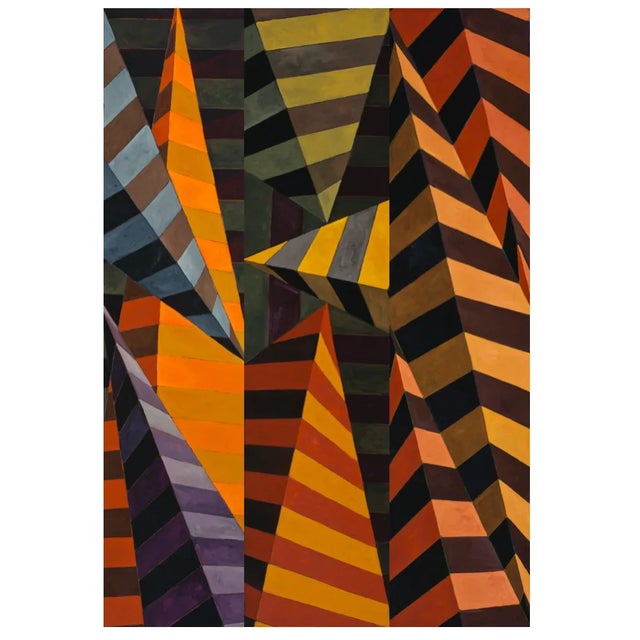 Paper 2014 "Disequilibrium #1" 7ft Tall Abstract Oil Painting by Mary Alice Copp For Sale - Image 7 of 10