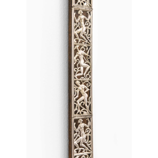 Mirror in Pewter by David Wretling, 1920s For Sale - Image 4 of 5