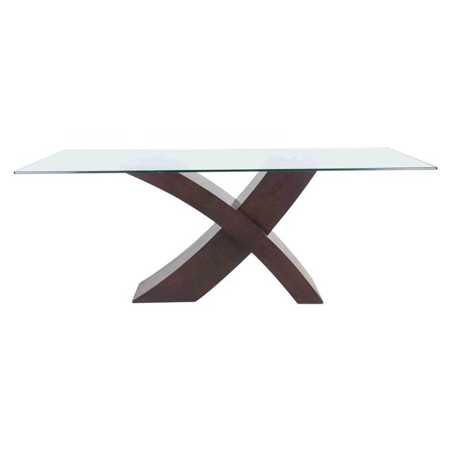 Vintage Bless Coffee Table in Walnut and Glass, Italy, 1990s For Sale - Image 9 of 9