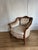 Victorian Vintage 1960s French Provincial Carved Armchair by Deutsche Bros., Chicago For Sale - Image 3 of 12