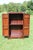 1980s Chinoiserie Cabinet With Carved and Painted Panels For Sale - Image 10 of 17