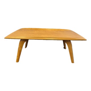Vintage MCM Authentic Heywood-Wakefield 319-G Champagne Coffee Table Signed For Sale