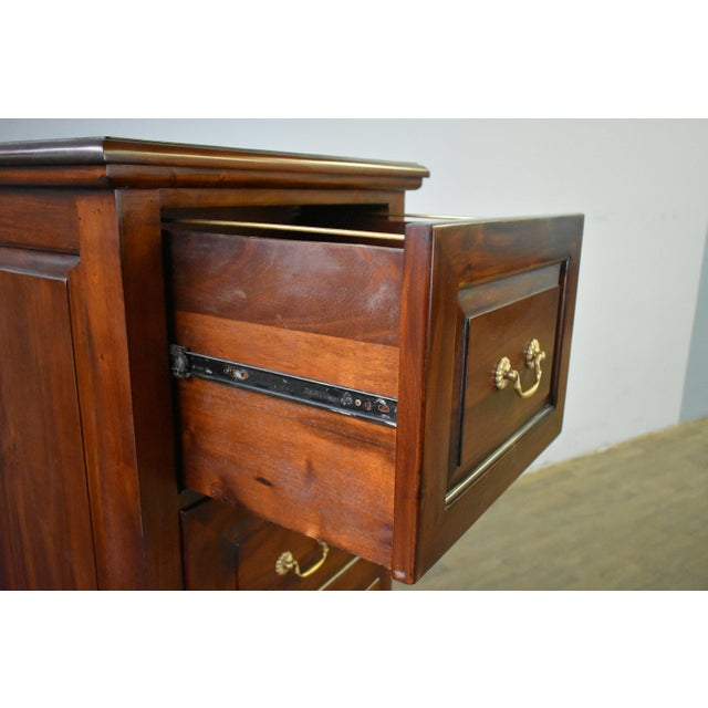 Victorian Legacy 4 Drawer File Cabinet - Brown Walnut For Sale - Image 3 of 12