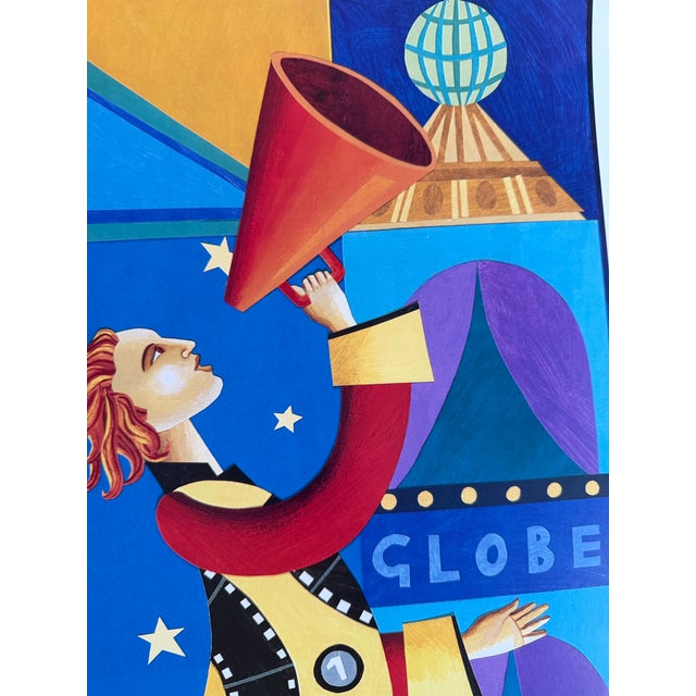 Lesley Saddington,Simply Showbiz by Tube and Bus (1998), Original First Edition Poster , Printed in Uk For Sale - Image 13 of 14