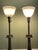 Mid-Century Modern Vintage MCM Stiffel Brass Torchiere Lamps With Diffuser Shades 38" - a Pair For Sale - Image 3 of 11