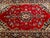 Vintage Persian Kashan Rug, Hand-Knotted Wool, Floral Pattern, Red & Navy, 4x6 For Sale - Image 16 of 17