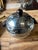 Mid-Century Modern 1970s Silver Round Ice Bucket/Champagne Bucket With Wood Handles and Penguin Details For Sale - Image 3 of 6