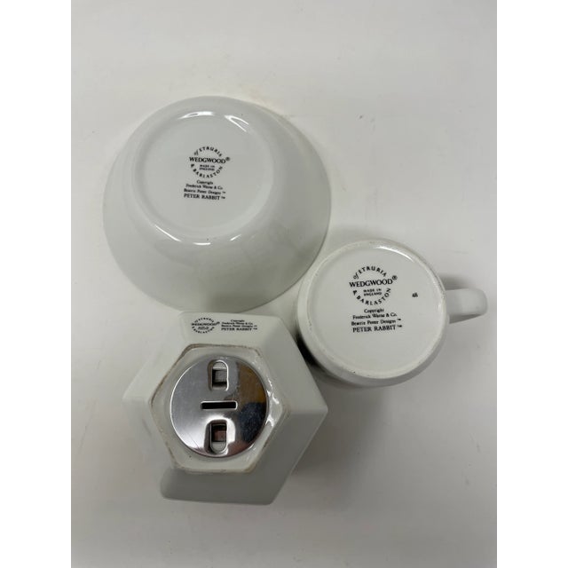 Vintage Peter Rabbit Baby Set Mug, Bowl and Coin Bank For Sale - Image 12 of 12