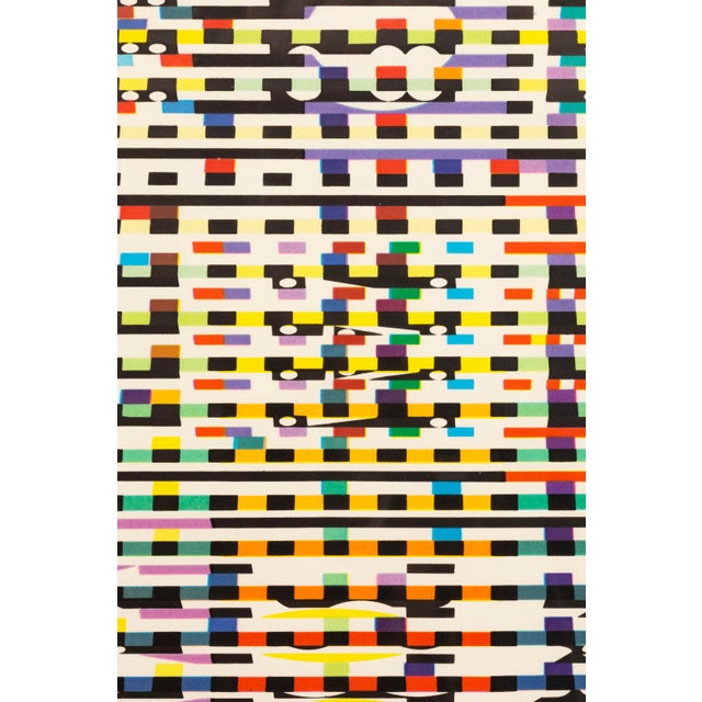 Yaacov Agam - Colorful Polygraph 1970s Signed Serigraph on Paper 22/30 Framed For Sale In Detroit - Image 6 of 6