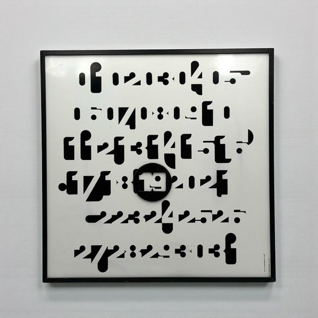 Metal Imbroglio Perpetual Wall Calendar by Jean-Pierre Vitrac, France, 1970s For Sale - Image 7 of 15