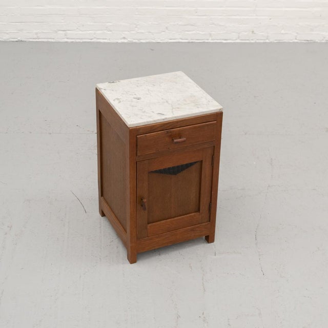 1920s Art Deco Dutch Marble Bedside Table, 1920s For Sale - Image 5 of 12