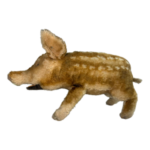 Large Vintage Handmade German Steiff Mohair Dalle Boar Pig Stuffed Animal 23 In.