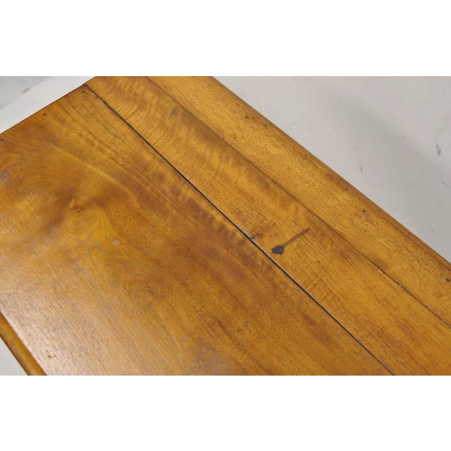 Wood Antique Eastlake Victorian Carved Walnut Pedestal Base Parlor Lamp Table For Sale - Image 7 of 10