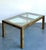 Late 20th Century Vintage Acid Etched Brass and Glass Dining Table After Bernhard Rohne For Sale - Image 5 of 14