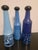 Blue Glass Bottles by Salvador Dali, 1970s, Set of 3 For Sale - Image 8 of 9