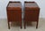 Red Late 20th Century Baker Mahogany Nightstands a Pair For Sale - Image 8 of 12