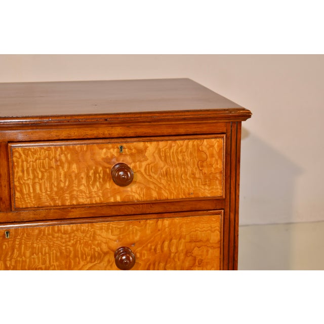 Brown 19th Century Hungarian Ash and Walnut Chest From England For Sale - Image 8 of 9
