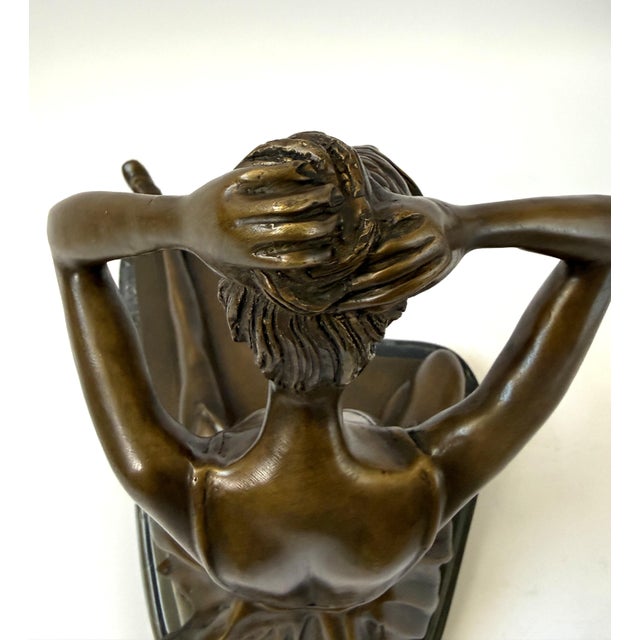 Bronze Statue of Seated Ballerina – 13" For Sale - Image 4 of 12