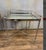 Pair of Vintage Stainless Steel Silver End Tables W Mirrored Table Tops For Sale - Image 4 of 4