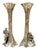 Yaacov Heller, Adam and Eve Sterling Silver Candlesticks, Pair, 1993 Pair of Yaacov Heller “Adam and Eve” sterling silver...
