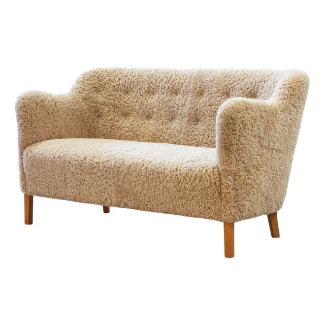 Sheepskin Sofa by Edmund Jørgensen For Sale