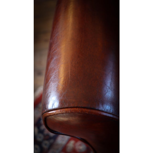 Halo Lincoln Club Armchair in Cigar Leather from Timothy Oulton, 2010s For Sale - Image 4 of 18