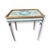 Antique Italian Venetian Side Table Hand Painted on turquoise and details on gold.