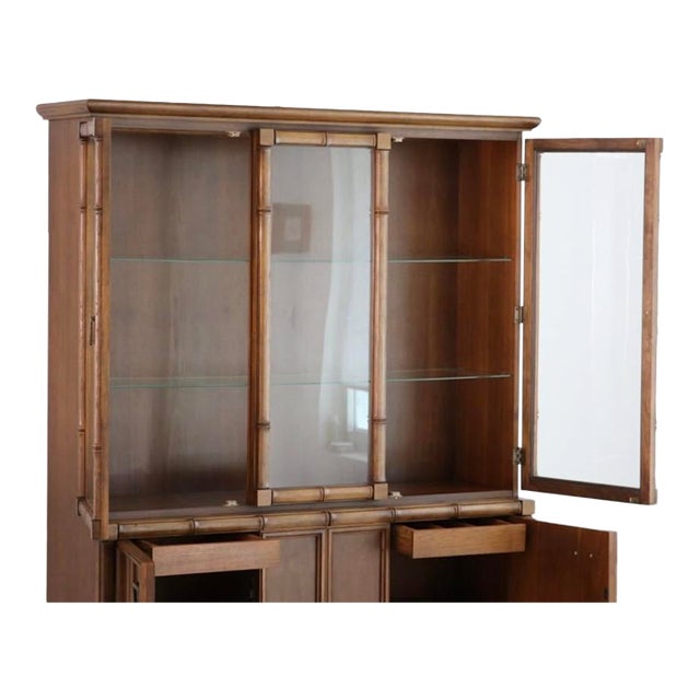 Vintage Mid-Century Kroehler China Cabinet For Sale