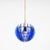 Mid-Century Italian Blue Glass and Brass Pendant attributed to Galvorame, Italy, 1960s For Sale - Image 12 of 17