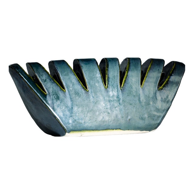 Crown Sculptural Ceramic Vase by Kasper Mobach, Netherlands, 1990s For Sale