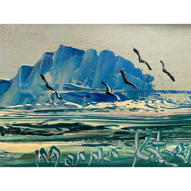 Early 21st Century Morris Katz Set of Three of Original Seascape Oil Paintings C.2001 For Sale - Image 5 of 9