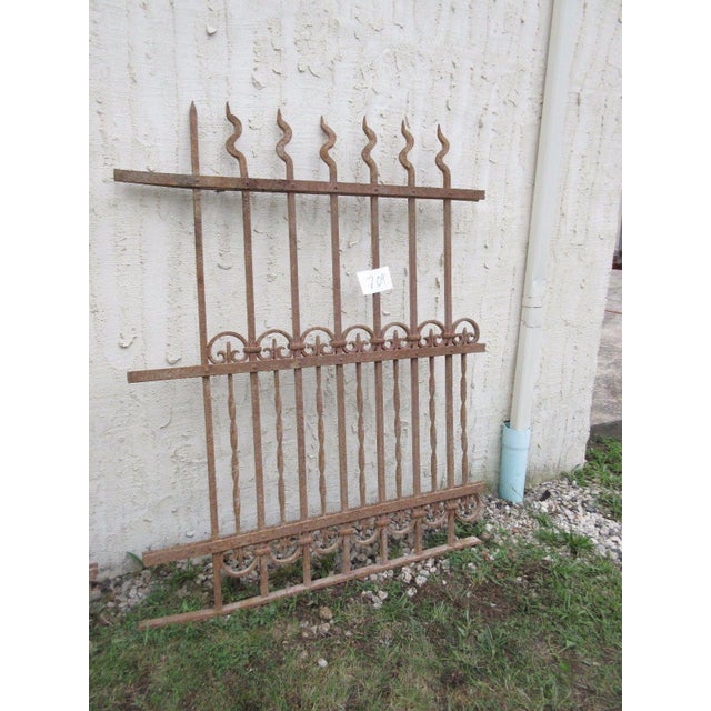 Victorian Antique Victorian Iron Architectural Salvage Door For Sale - Image 3 of 7