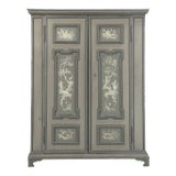 18th Century Italian Hand Painted Neoclassical Armoire For Sale