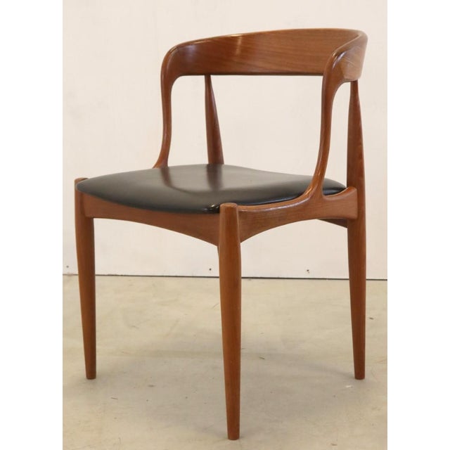 Black Vintage Dining Chairs attributed to Johannes Andersen for Uldum, Set of 6 For Sale - Image 8 of 18