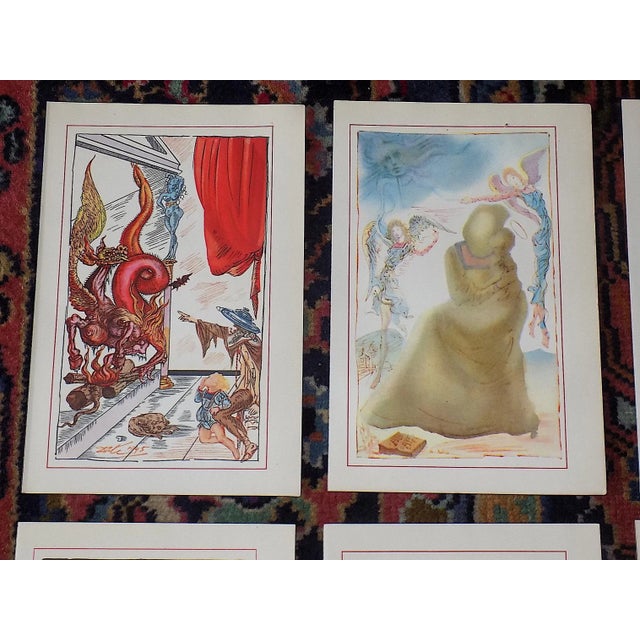 This set of six (6) surrealist lithographs (offset) were created by the world famous French listed artist Salvador Dali...