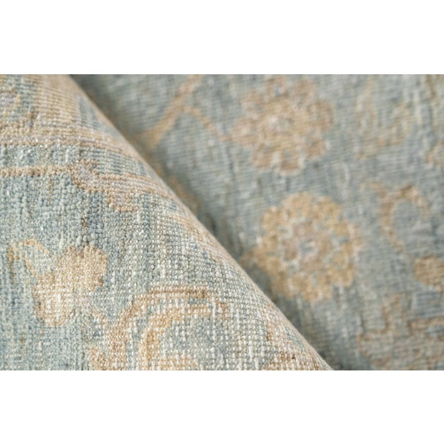 Exquisite Rugs Exquisite Rugs Harper Hand-Knotted New Zealand Wool Blue/Beige Rug-8'X10' For Sale - Image 4 of 7