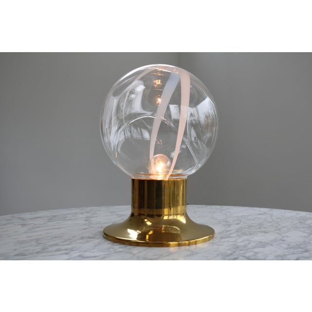 Membrana Murano Glass Table Lamp, 1960s For Sale - Image 4 of 9