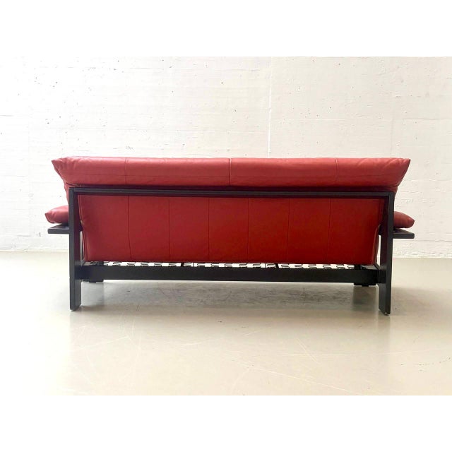 Vintage Leather Sofa from Ligne Roset, 1980s For Sale - Image 3 of 16