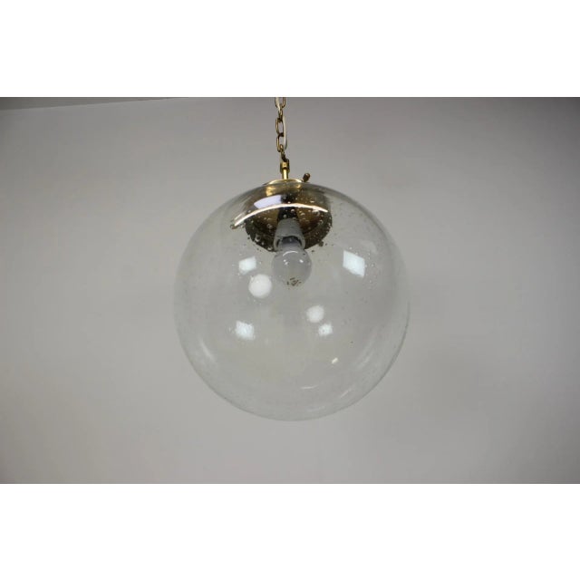 1970s Mid-Century Big Glass Pendant by Kamenicky Senov, 1970s For Sale - Image 5 of 10