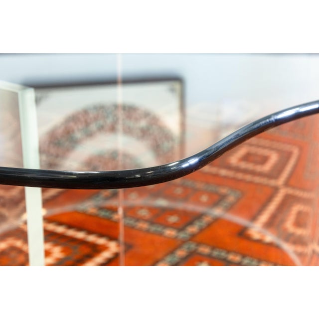 Mid 20th Century Vintage Vladimir Kagan Style Snail Lucite Glass Mid Century Modern Coffee Table For Sale - Image 5 of 6