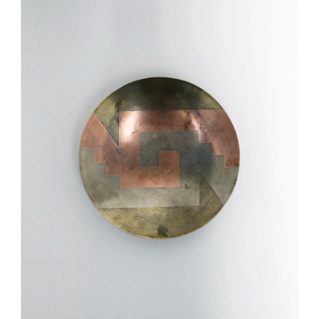 Art Deco Modern Metals Bowl by E Cabello, Circa 1960s, Mexico For Sale - Image 3 of 12