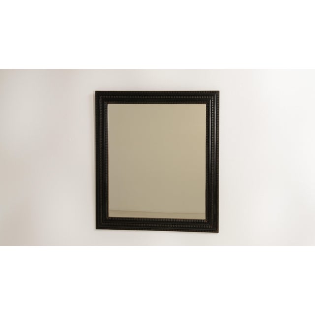19th Century Eclectic Black Patinated Mirror, Antique, France, 19th Century For Sale - Image 5 of 9
