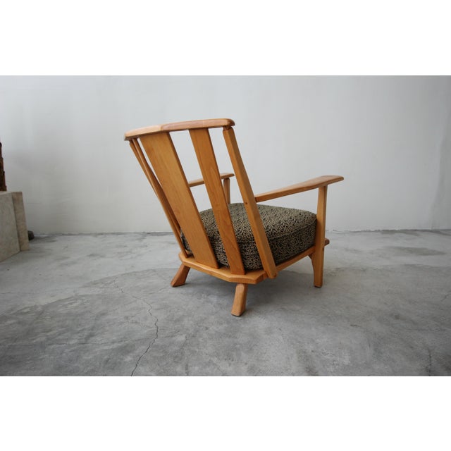 Minimalism Early Mid Century Craftsman Style Lounge Chair For Sale - Image 3 of 9