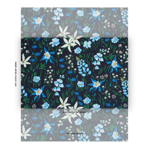 Schumacher X Patrick Mele Oz Floral Fabric In Ebony