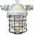 Industrial Bunker Ceiling Light with Iron Cage from Elektrosvit, 1970s For Sale