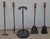 Five-Piece American Ball Brass Handle and Iron Fireplace Tools Set For Sale - Image 4 of 6