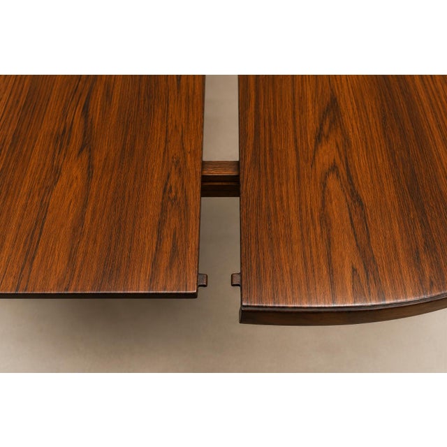 Extendable Rosewood Dining Table by Jorge Jabour, Brazilian Modern, 1950s For Sale - Image 4 of 18