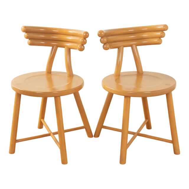 Postmodern Dining Chairs from Eka Wohnmöbel, 1980s, Set of 2 For Sale