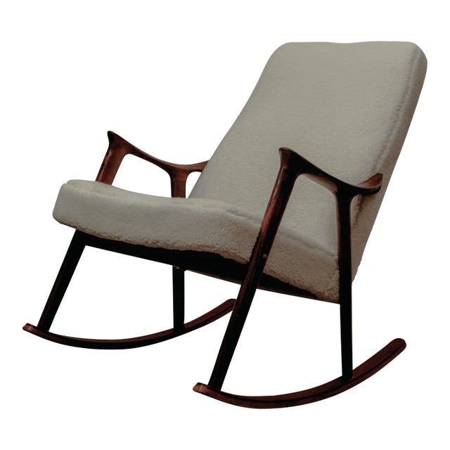 Mid Century Sculptural Teak Rocker by Ingmar Relling for Westnova For Sale