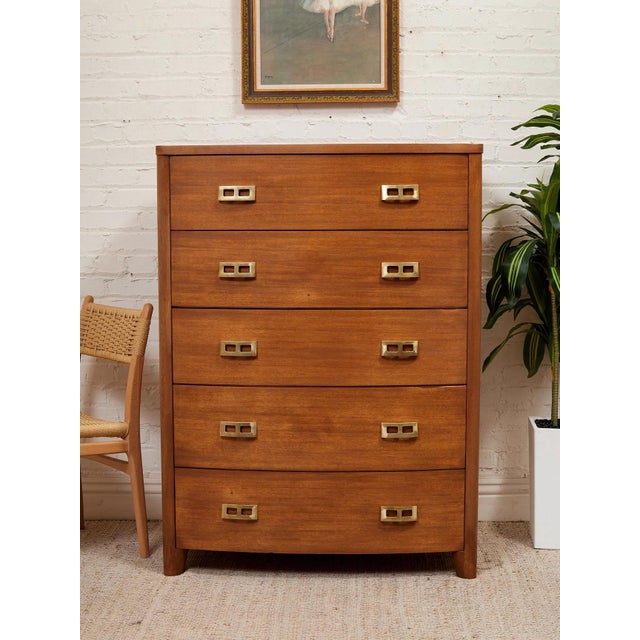 Vintage Highboy Mahogany Dresser For Sale - Image 12 of 12